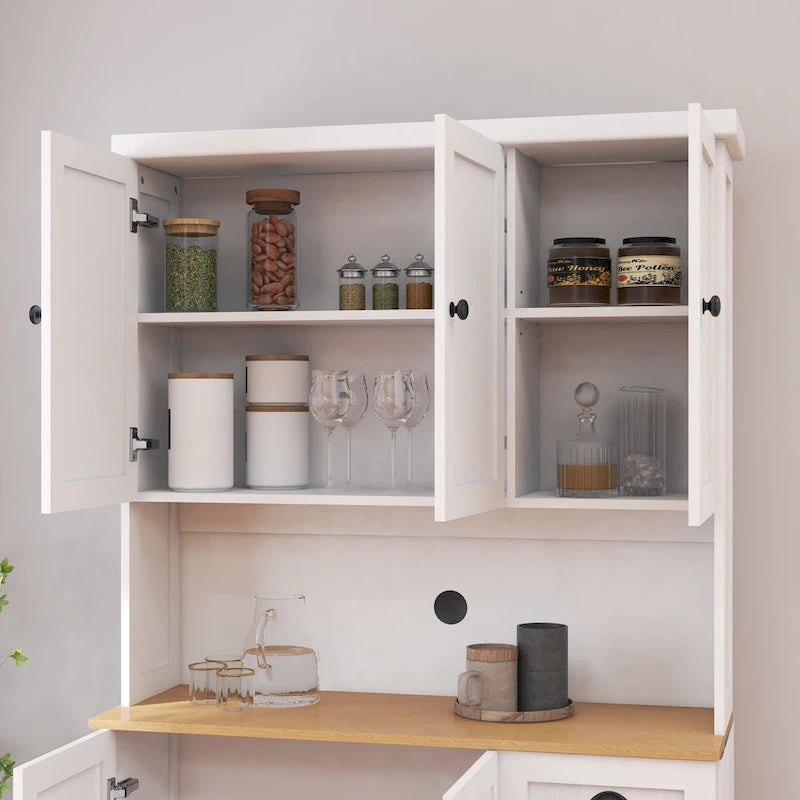 Meuble de rangement de cuisine avec support pour micro-ondes