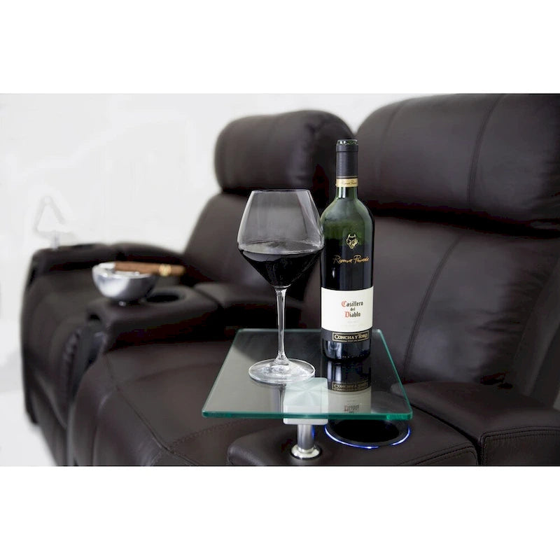 Table en verre pivotante