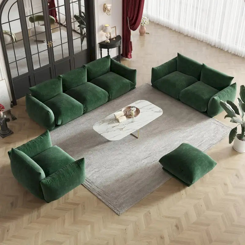 Canapés, fauteuils et poufs modernes en tissu chenille
