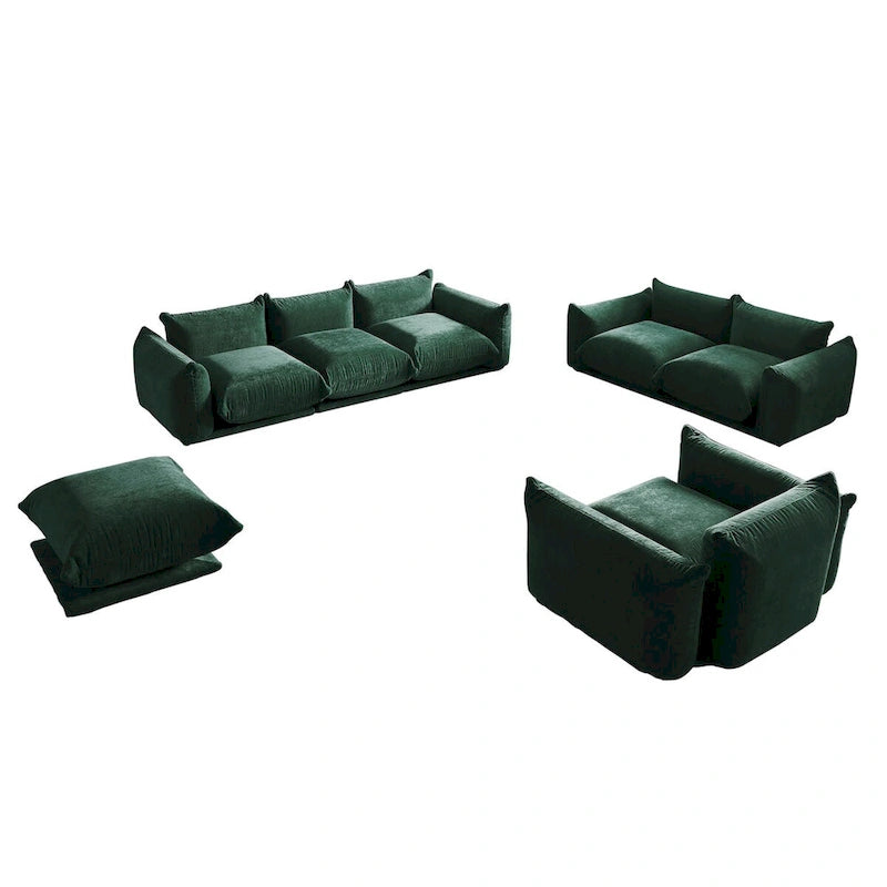 Canapés, fauteuils et poufs modernes en tissu chenille
