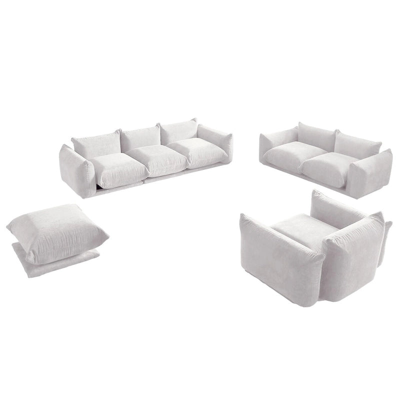 Canapés, fauteuils et poufs modernes en tissu chenille