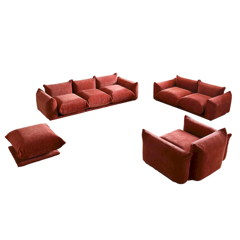 Canapés, fauteuils et poufs modernes en tissu chenille