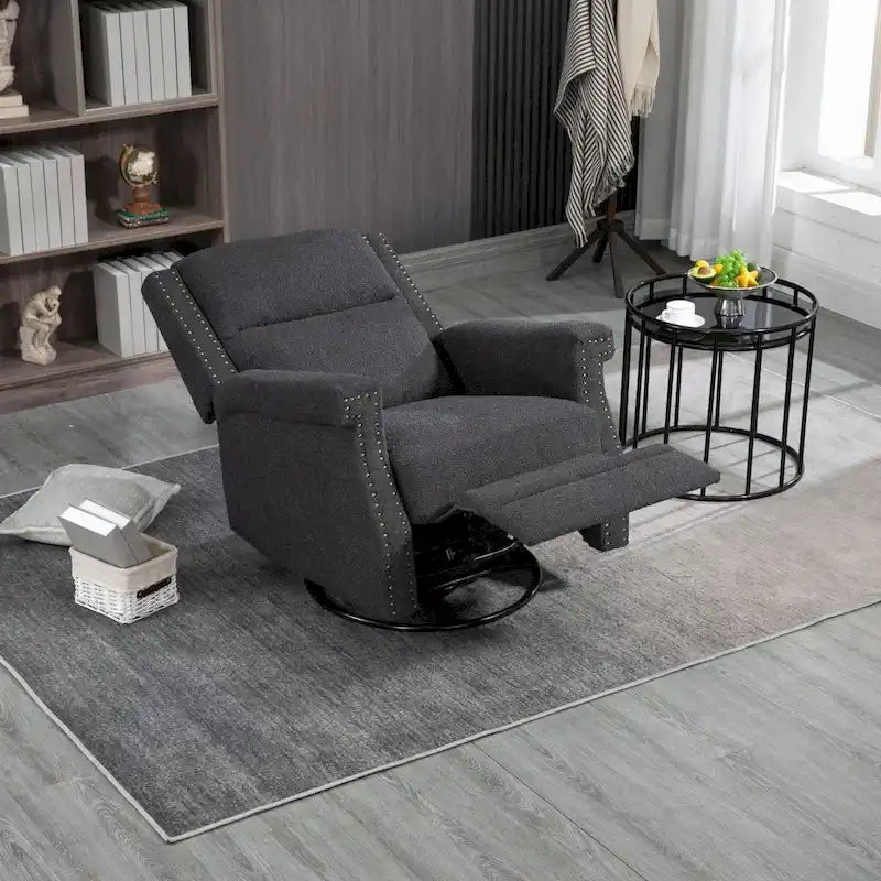 Fauteuil inclinable manuel pivotant 360 degrés, fauteuil à bascule pour chambre d'enfant