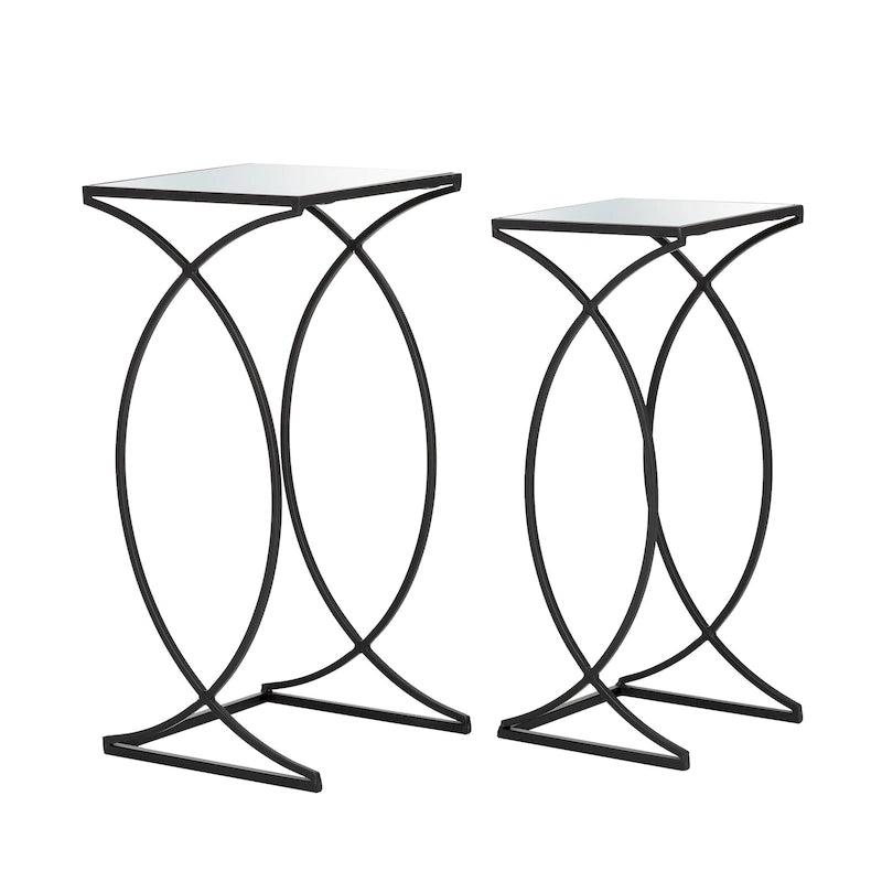 Table d'appoint moderne en verre pour canapé