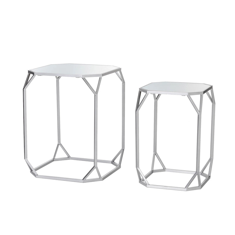 Table d'appoint moderne en verre pour canapé