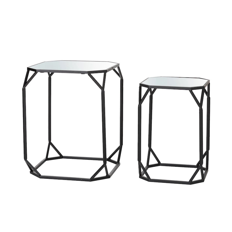 Table d'appoint moderne en verre pour canapé