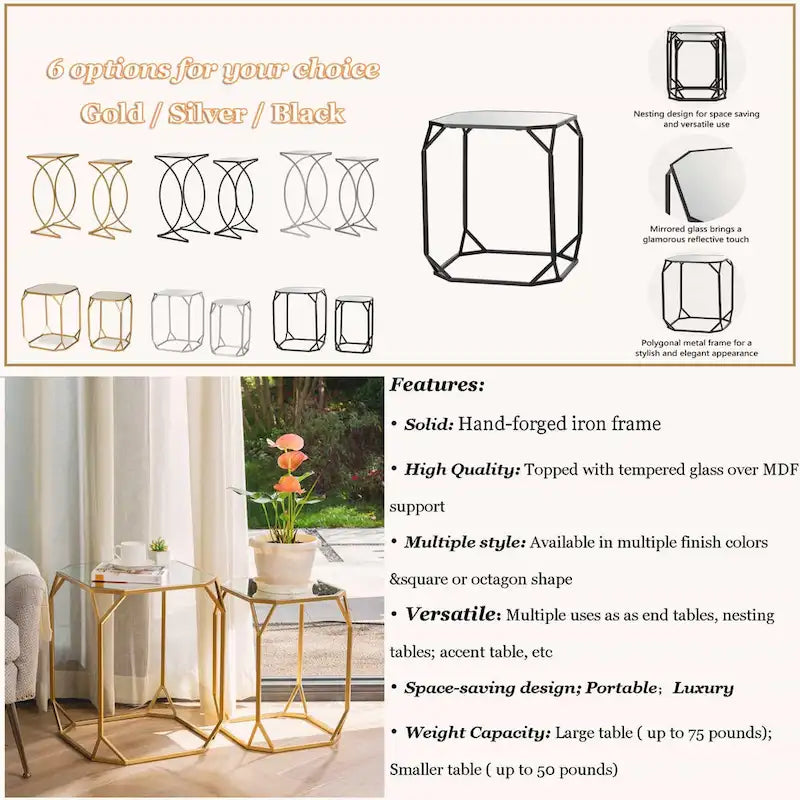 Table d'appoint moderne en verre pour canapé