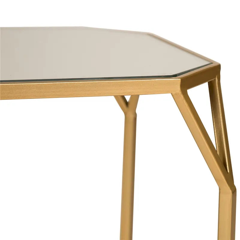 Table d'appoint moderne en verre pour canapé