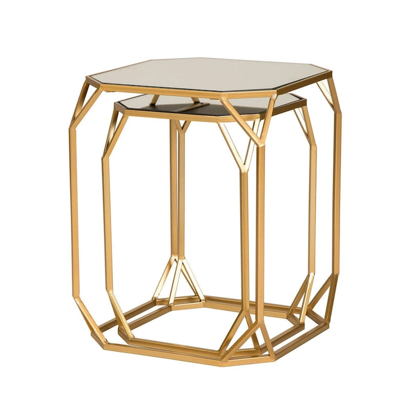 Table d'appoint moderne en verre pour canapé