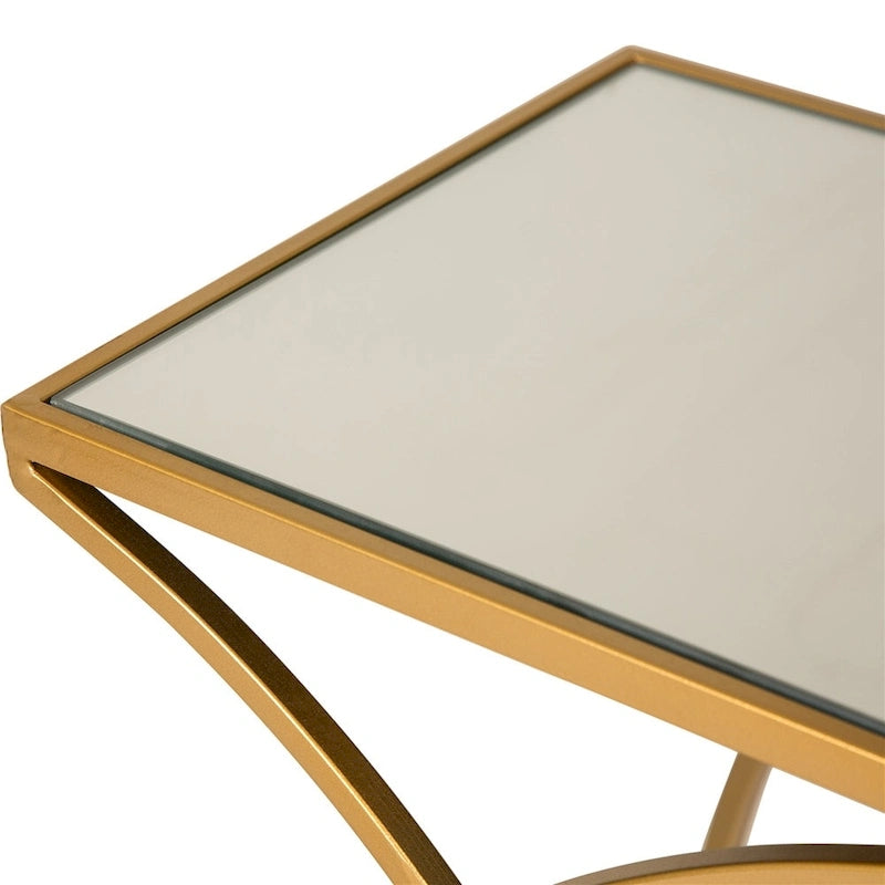 Table d'appoint moderne en verre pour canapé