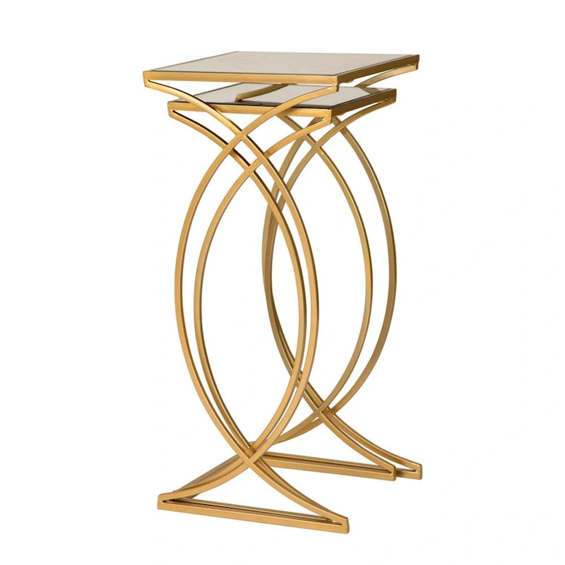 Table d'appoint moderne en verre pour canapé