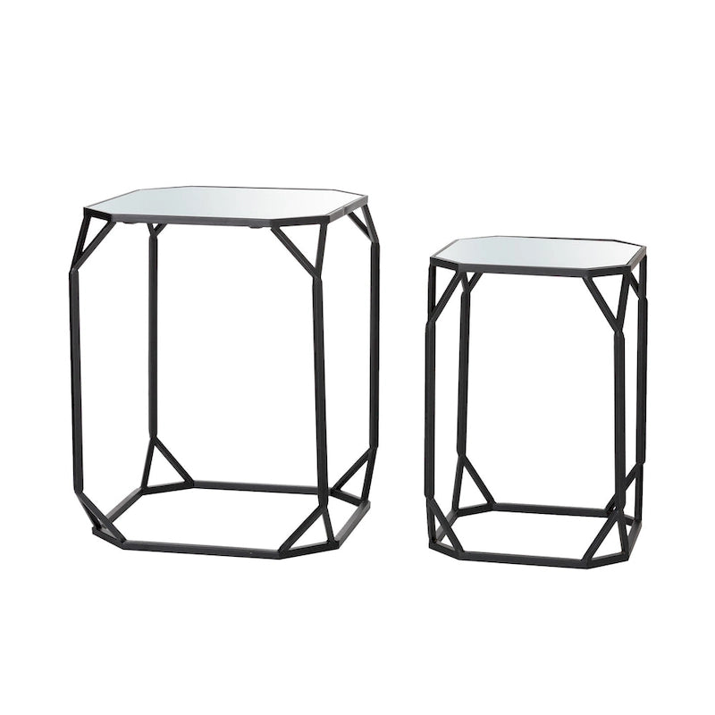 Table d'appoint moderne en verre pour canapé
