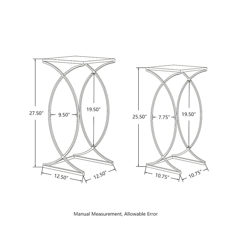 Table d'appoint moderne en verre pour canapé