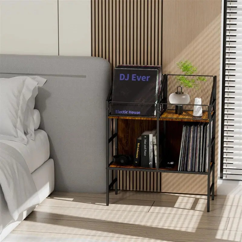 Meuble de rangement pour disques vinyles