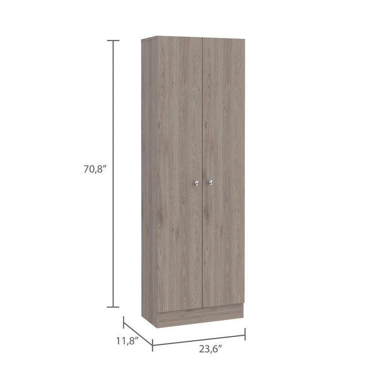 Meuble de rangement double porte, finition blanche, haute qualité et durable