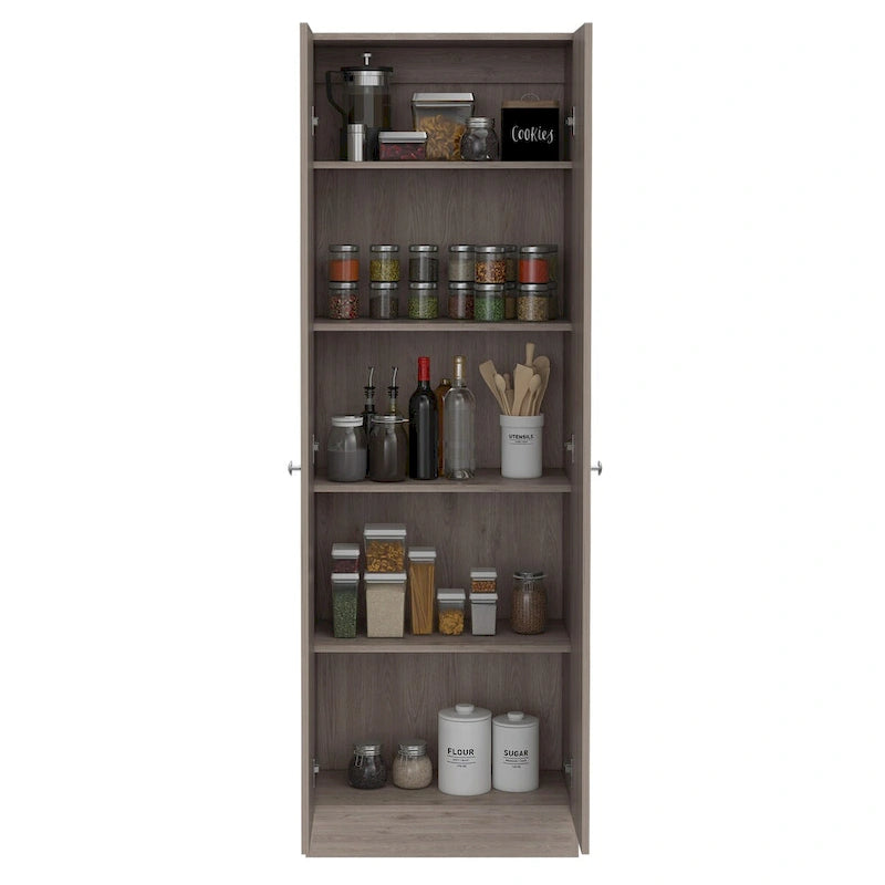 Meuble de rangement double porte, finition blanche, haute qualité et durable
