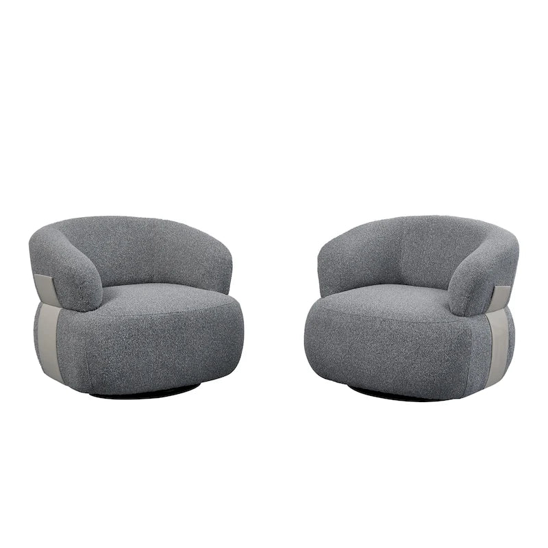 Fauteuil crapaud pivotant moderne