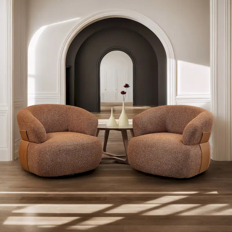 Fauteuil crapaud pivotant moderne