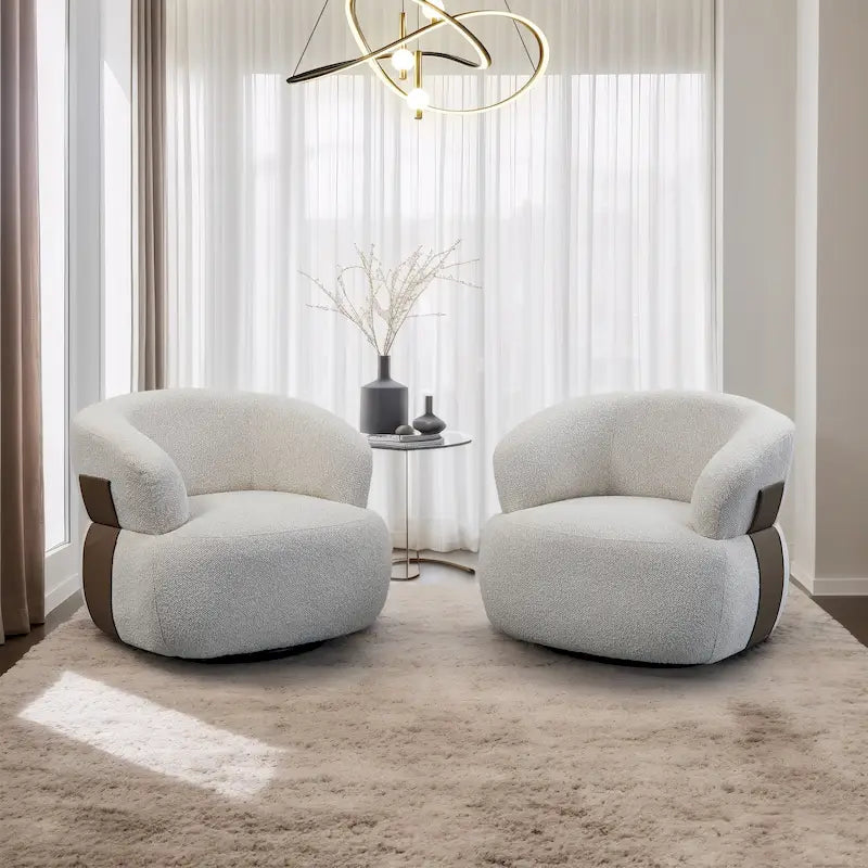 Fauteuil crapaud pivotant moderne