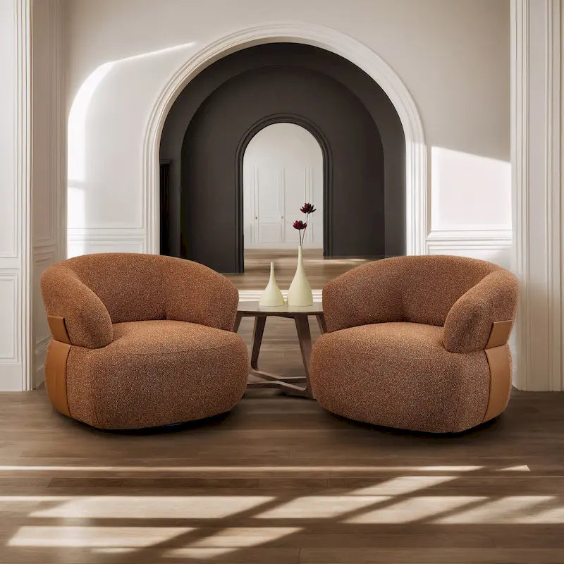 Fauteuil crapaud pivotant moderne