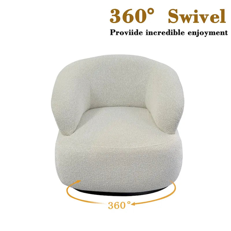 Fauteuil crapaud pivotant moderne