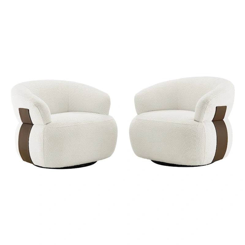 Fauteuil crapaud pivotant moderne