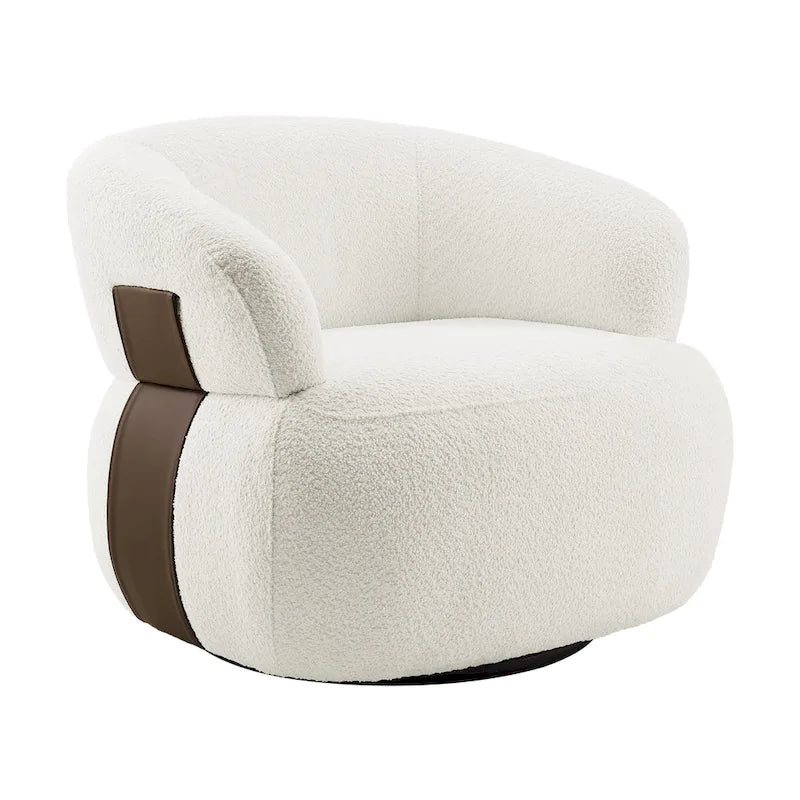 Fauteuil crapaud pivotant moderne
