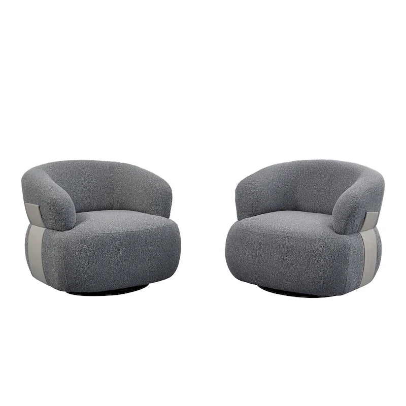 Fauteuil crapaud pivotant moderne