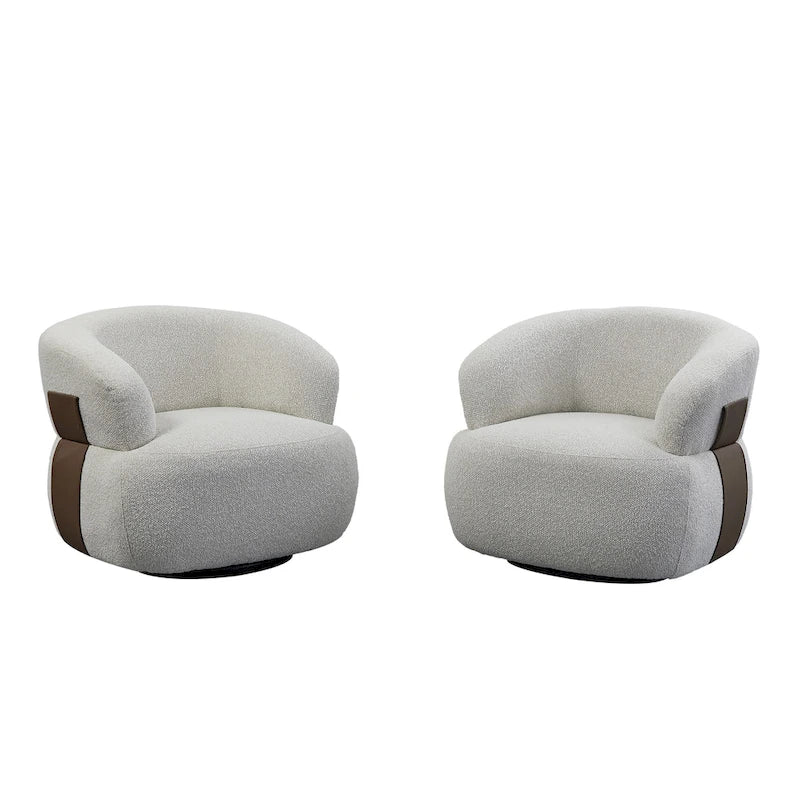 Fauteuil crapaud pivotant moderne