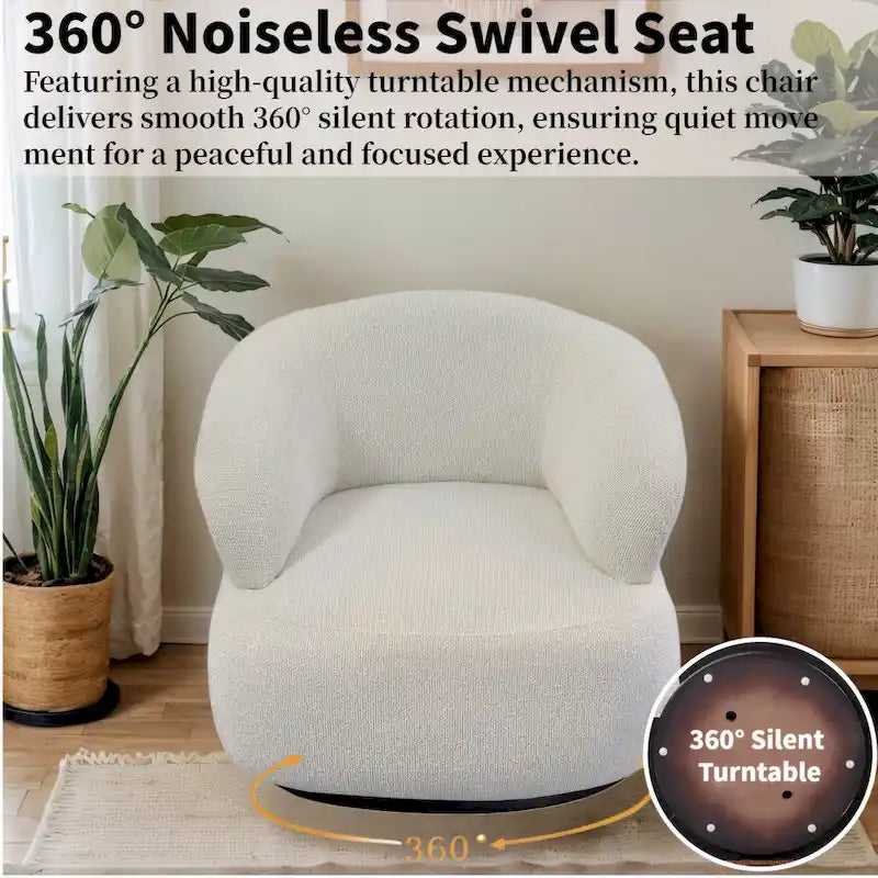 Fauteuil crapaud pivotant moderne