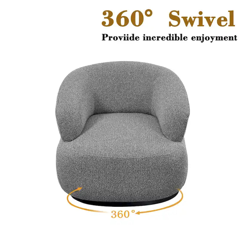 Fauteuil crapaud pivotant moderne