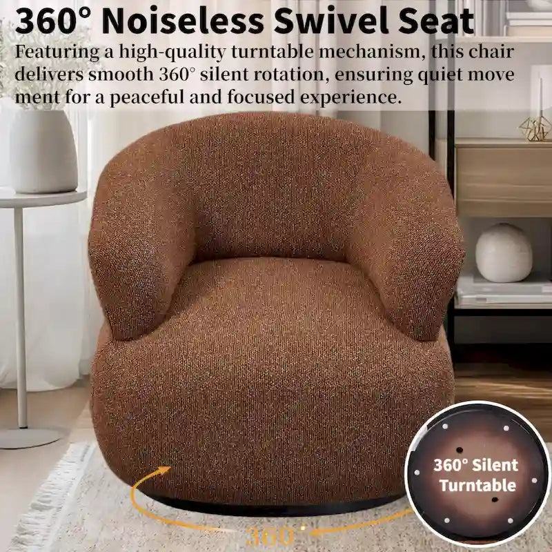 Fauteuil crapaud pivotant moderne